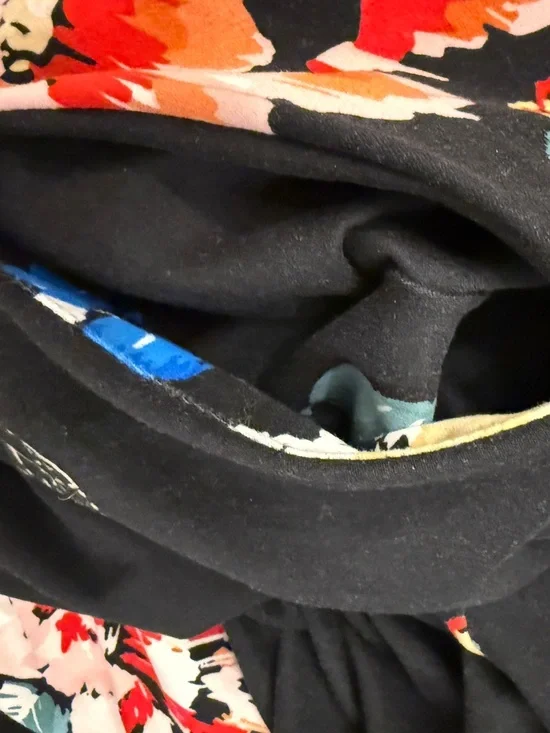 Agnes & Dora Black Maxi Dress with Red, Blue & Cream Floral Print - Picture 9 of 9